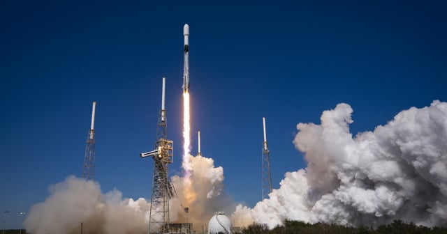 Atop a SpaceX Falcon 9 rocket, Northrop Grumman's Cygnus spacecraft blasts off from Cape Canaveral, bound for the ISS and carrying cargo that includes two space firsts