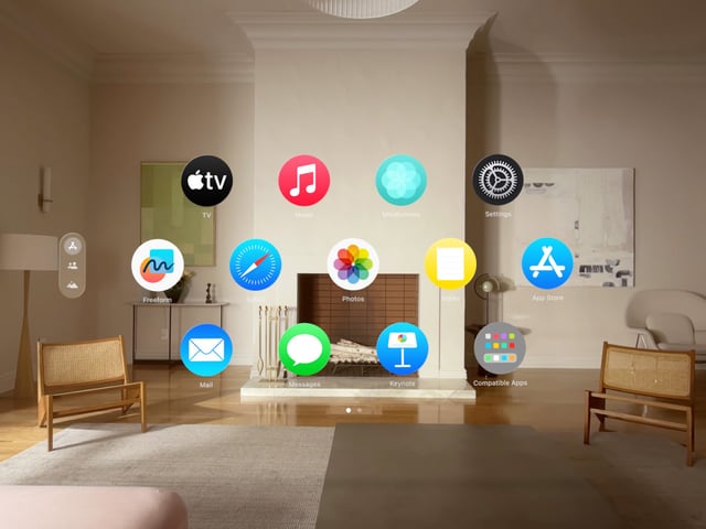 600 apps designed for the Vision Pro, plus numerous compatible apps from iOS and iPadOS. 