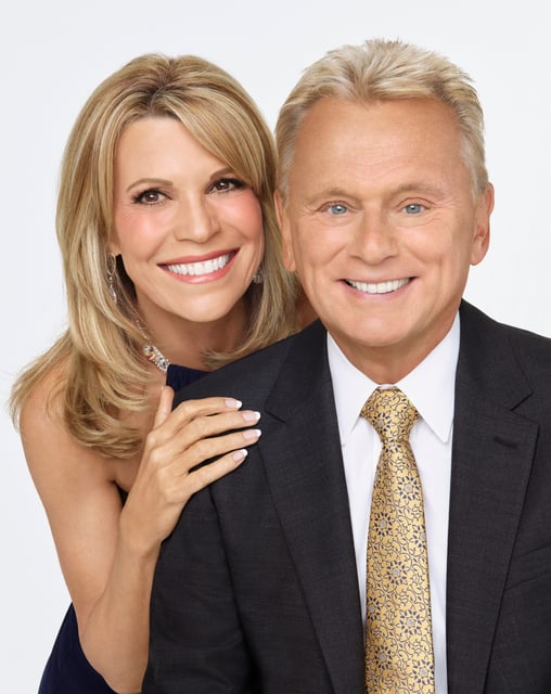 Vanna White and Pat Sajak