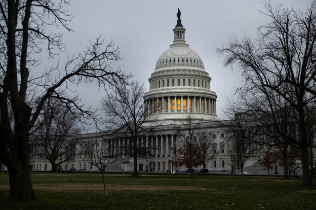 The US Capitol in Washington, DC, on January 31, 2024.