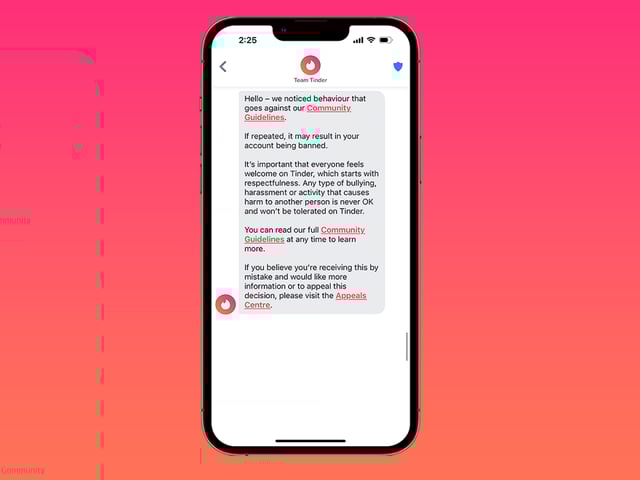 Tinder introduces new warnings to curb bad behavior on the app.