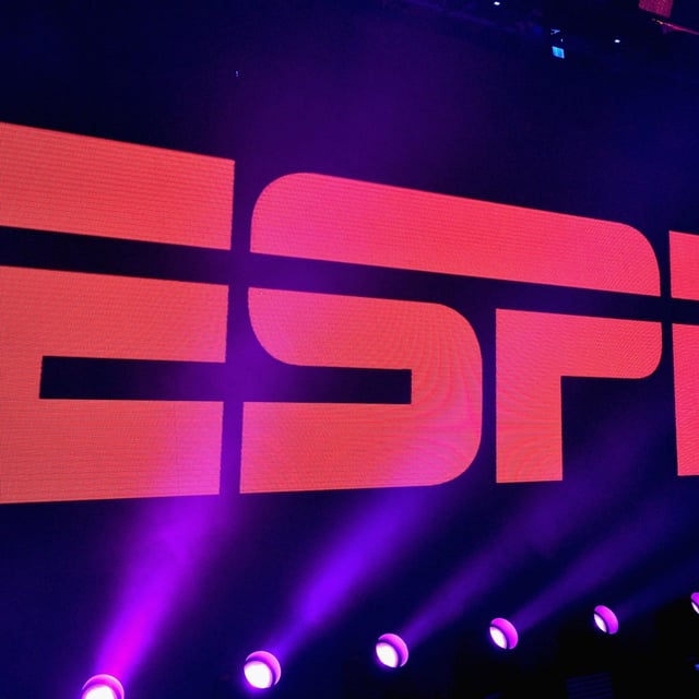 A view of the logo during ESPN The Party on February 5, 2016 in San Francisco, California.
