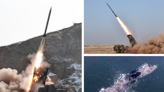 North Korea ratchets up regional tensions with 240mm guided rocket test