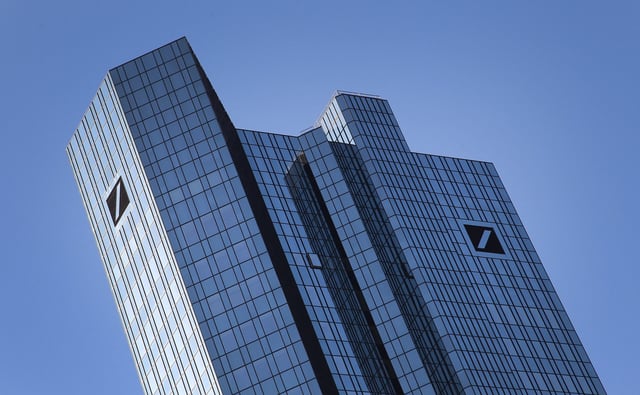 The headquarters of German bank Deutsche Bank.