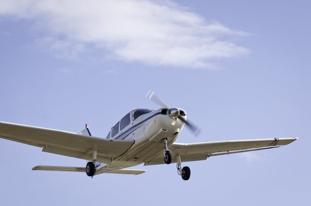 Stock photo shows small plane