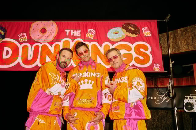 Ben Affleck, Tom Brady and Matt Damon are The DunKings.