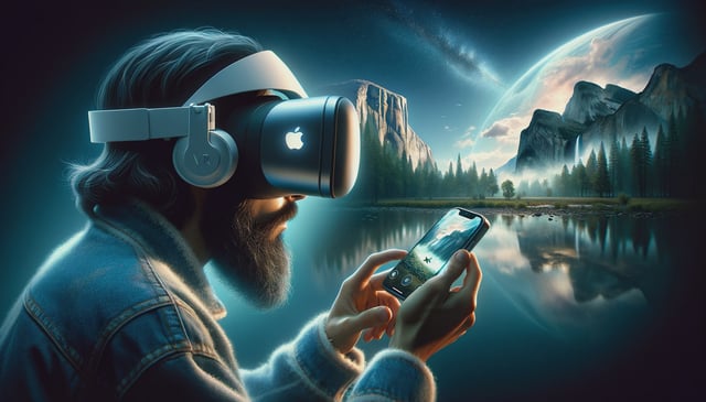 Exploring New Realities: The Apple Vision Pro Transforms TikTok Viewing into an Immersive Journey through Yosemite.