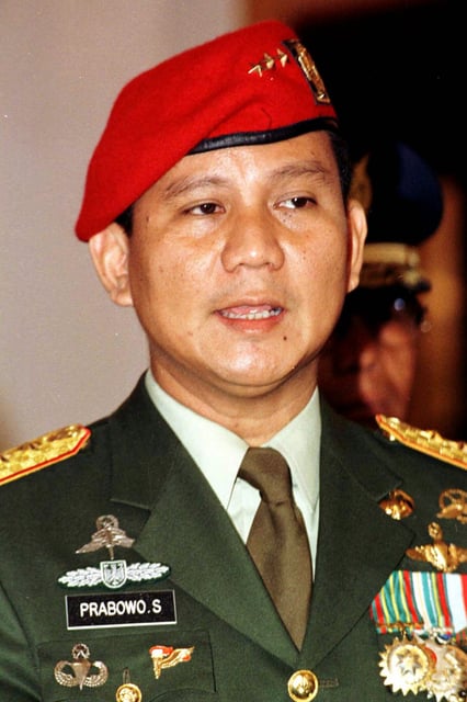 Prabowo Subianto pictured in 1998, when we was a special forces commander. Photo: AP