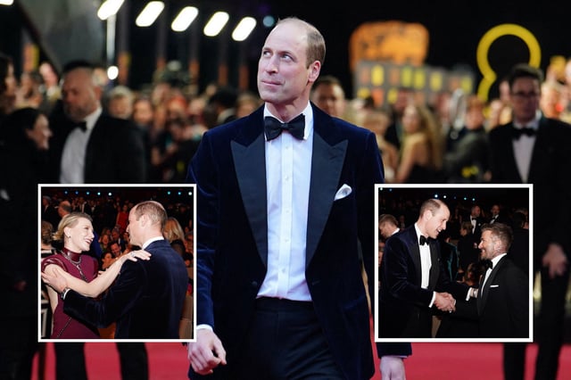 Prince William Attends BAFTAs with Beckham, Blanchett