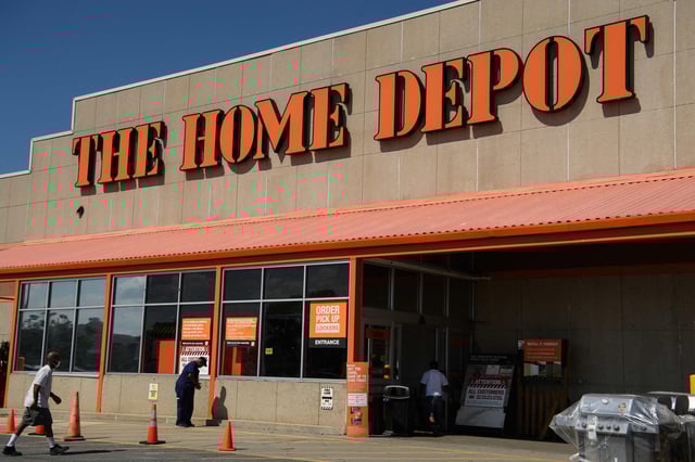 Home Depot's sales are slowing.