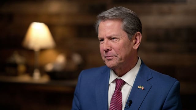 Georgia Gov. Brian Kemp speaks with CNN on Tuesday, February 20.