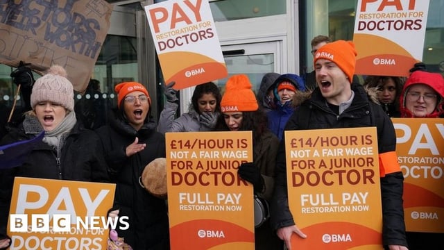 Striking doctors