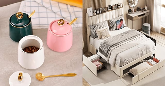 salt holders and bed frame