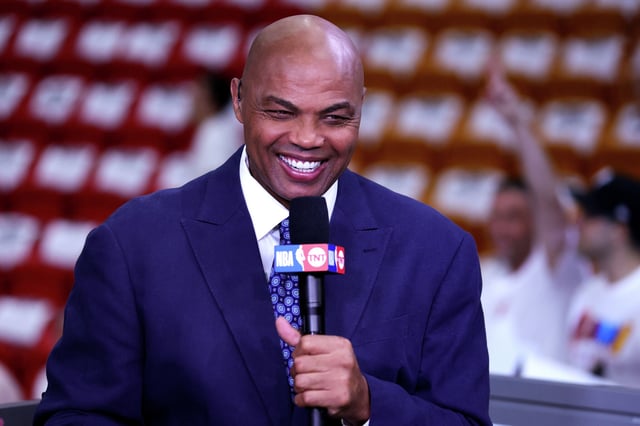 Charles Barkley looks on prior to Game 3 of the Eastern Conference Finals between the Boston Celtics and Miami Heat at Kaseya Center on May 21, 2023, in Miami. While hosting the NBA All-Star Game this weekend, Barkley made some impromptu comments about San Francisco. Now, city officials are pushing back. 