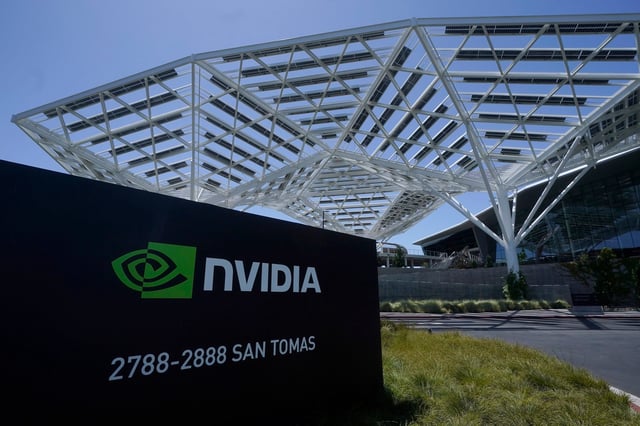 An Nvidia office building in Santa Clara, California. Photo: AP Photo