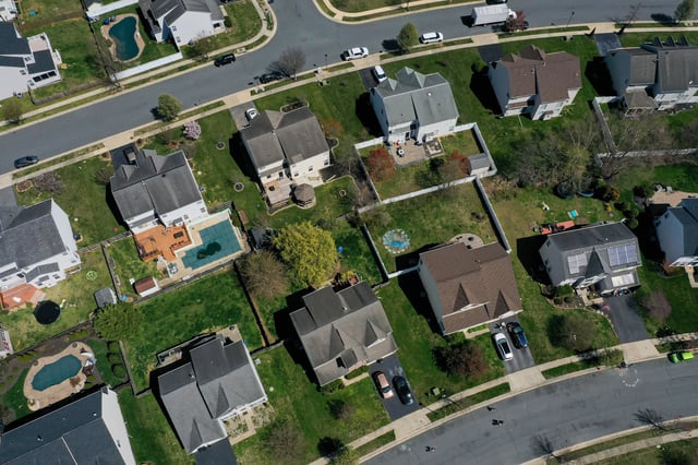 Homes in Centreville, Maryland, US, on Tuesday, April 4, 2023.