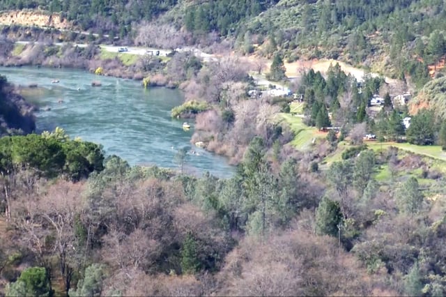 The area near where two children died near Shasta Dam, in Shata Lake, Calif., on Thursday.