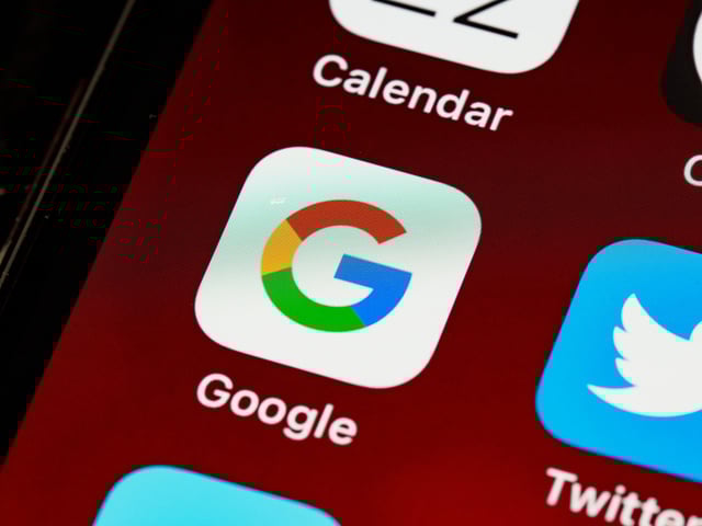 google chrome app on smartphone