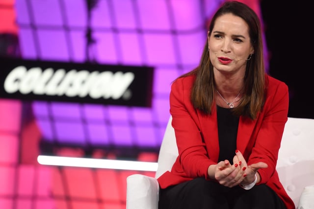 Toronto , Canada - 22 June 2022; Maëlle Gavet, CEO, Techstars, on Centre Stage during day two of Collision 2022 at Enercare Centre in Toronto, Canada. (Photo By Stephen McCarthy/Sportsfile for Collision via Getty Images)