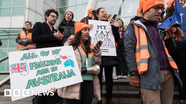 Junior doctors on the picket line