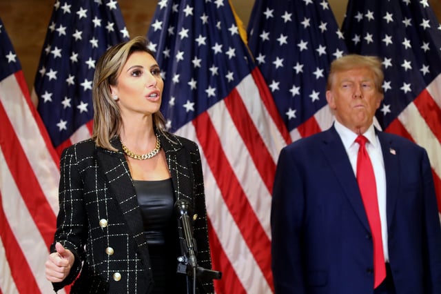 Alina Habba and Donald Trump