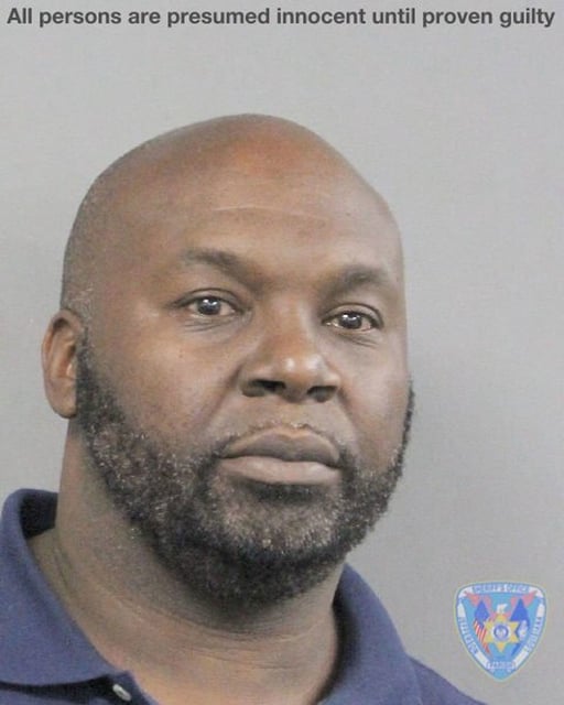 This handout image with text added by the Jefferson Parish Sheriff'­s Office shows inmate Leon Ruffin.
