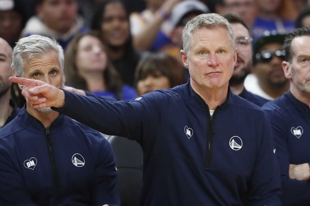 Warriors head coach Steve Kerr signed a two-year contract extension worth $35 million that will run through the 2025-26 season.