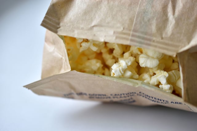 Studies have shown that food packaging materials such as microwave popcorn bags are a major source of exposure to certain types of "forever chemicals."