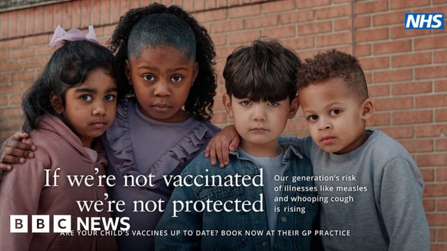 A new market campaign in England urges parents to check their child's vaccinations are up to date