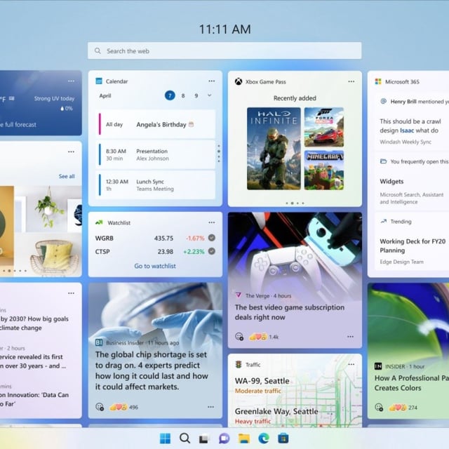 The next Windows 11 update will have a tweaked Widget board.
