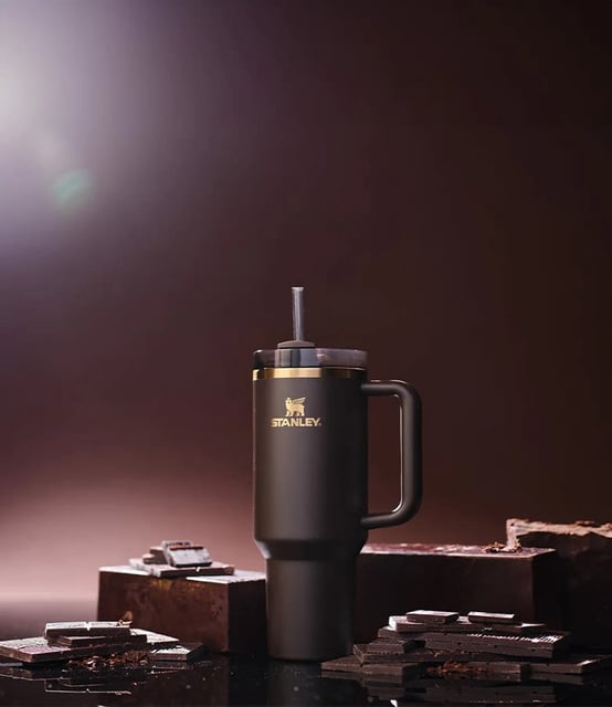 The new chocolate gold Stanley tumbler.