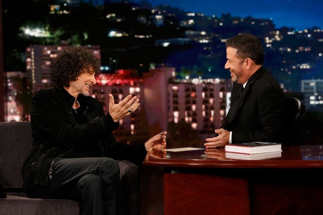 Howard Stern speaks with Jimmy Kimmel on "Jimmy Kimmel Live!" in 2019.