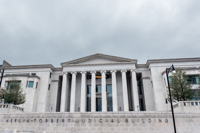 The Alabama Supreme Court in Montgomery, Alabama, US, on Wednesday, Feb. 28, 2024. Alabama's fertility industry is under threat in the wake of a ruling from the state Supreme Court that said frozen embryos are considered children, meaning people who destroy them could be held liable for wrongful death. Photographer: Andi Rice/Bloomberg via Getty Images