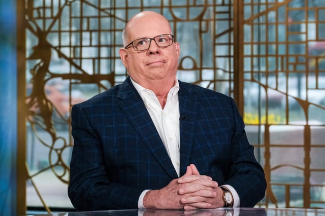 Former Gov. Larry Hogan, R-Md., appears on Meet the Press in Washington, D.C., on Feb. 19, 2023.