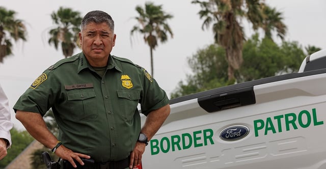 The White House appears to be staying quiet after former Border Patrol Chief Raul Ortiz says on "60 Minutes" that he "never had one conversation with the president, or the vice president for that matter." Pictured: Ortiz attends a press conference May 5, 2023, in Brownsville, Texas. (Photo: Michael Gonzalez/Getty Images)