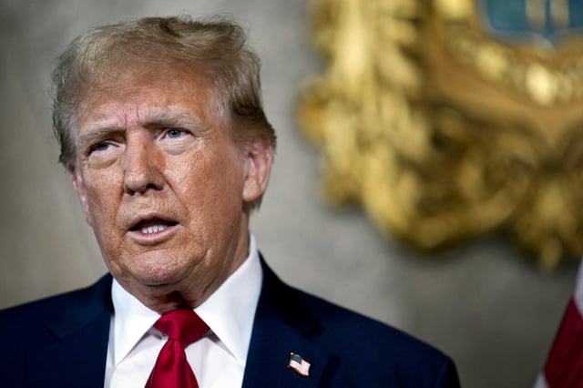 Donald Trump at his Mar-a-Lago estate on March 4, 2024, in Palm Beach, Fla.