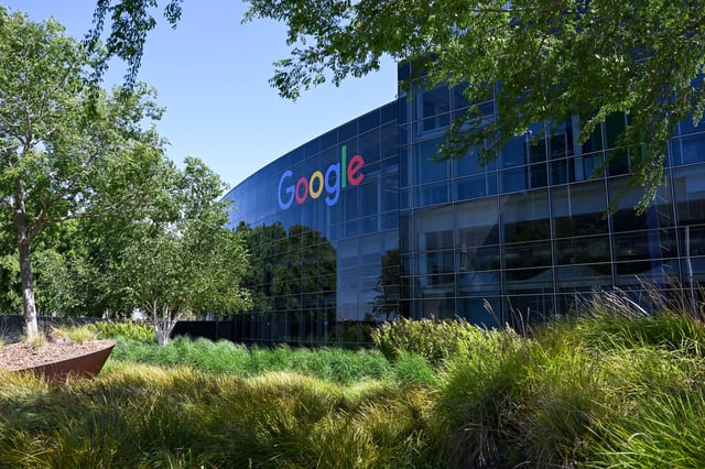 Google Headquarters is seen in Mountain View, California, United States on May 15, 2023.