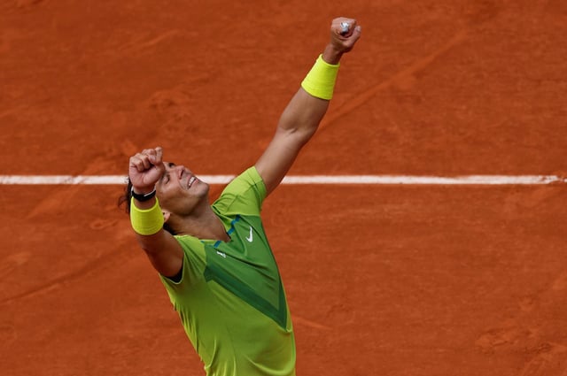 Nadal won his latest, and possibly last, grand slam title at the French Open in 2022. Photo: Reuters
