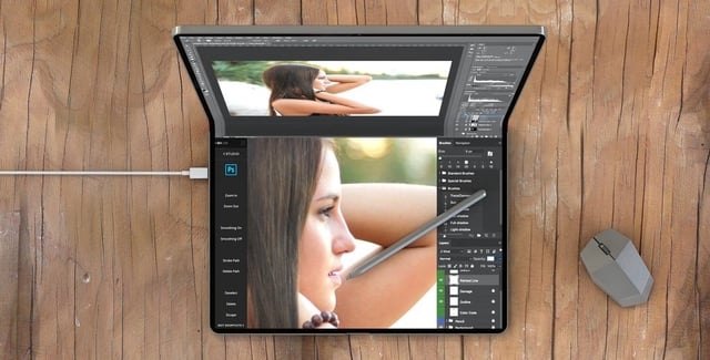 This concept could be an early glimpse of the MacBook of the future.