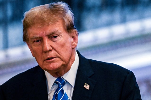 Donald Trump at a Super Tuesday election night watch party at Mar-a-Lago Club in Palm Beach, Fla.,, on March 5, 2024. 