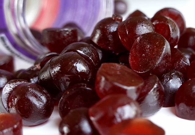 In this photo illustration, melatonin gummies are displayed on April 26, 2023 in Miami, Florida.