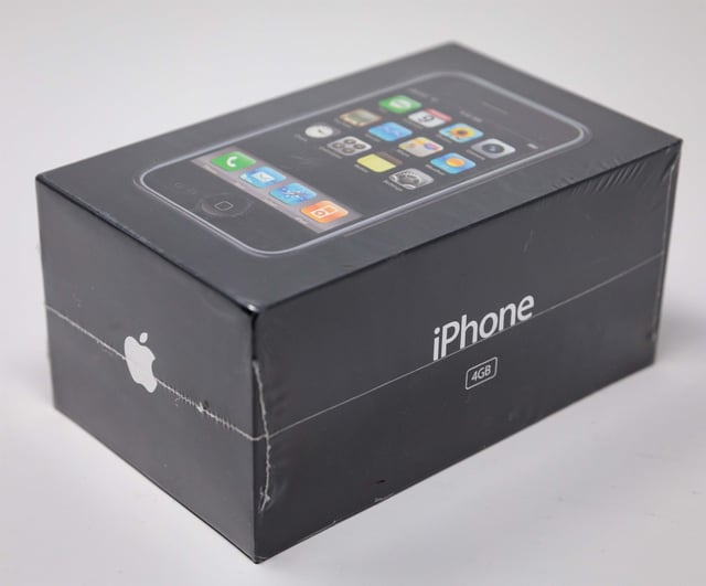 Apple's iPhone originally came with just 4GB of storage when it launched in 2007 and sealed units are super-rare - so this auction could get expensive.