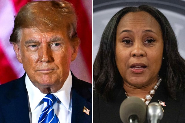 Donald Trump and Fani Willis