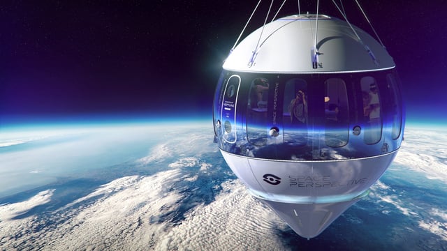 Exterior of Space Neptune spaceship.