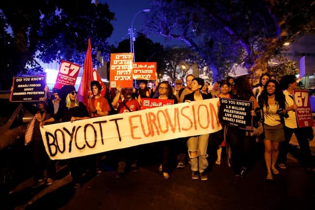 MUSIC-EUROVISION/ISRAEL-PROTEST