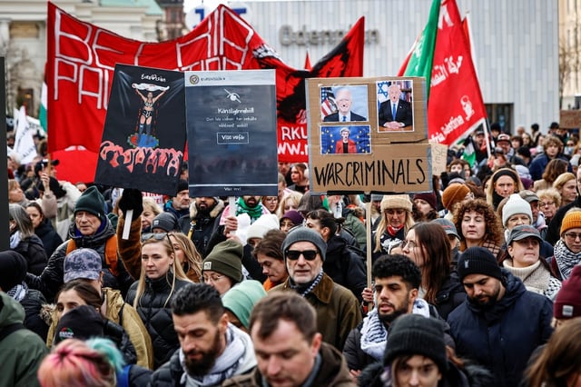 SWEDEN-EUROVISION-PROTEST