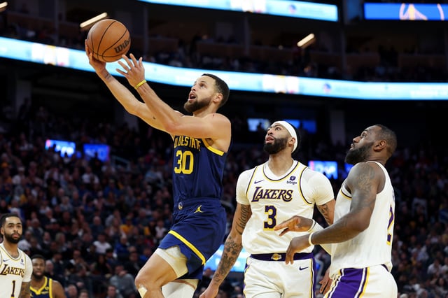 Stephen Curry, Anthony Davis, LeBron James