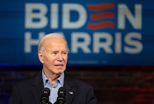 President Joe Biden speaks at a campaign event at Pullman Yards on March 9, 2024 in Atlanta, Georgia.