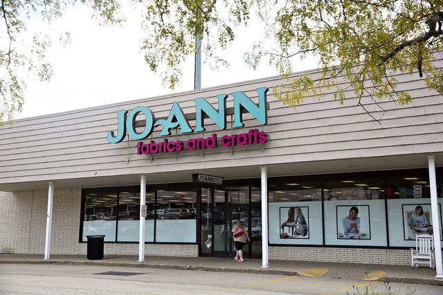 A shopper enters a Jo-Ann Store LLC location in Peoria, Illinois, U.S., on Wednesday, Sept. 19, 2018. Joann, the crafting and arts supplies chain which dropped Fabrics from its name earlier this year, tried to make the case that many small businesses shop at its stores for supplies to make locally produced goods, leading it to dub Trump's tariffs a "made-in-America tax." Photographer: Daniel Acker/Bloomberg via Getty Images