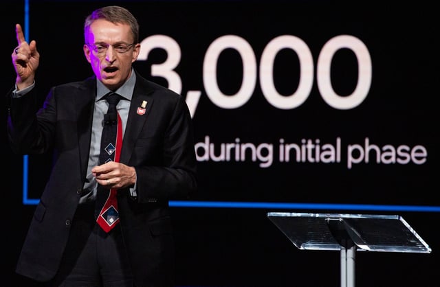 Intel President and CEO Pat Gelsinger discusses how Intel will be investing $20 billion to build two computer chip factories in Jersey Township, in Licking County. The company recently learned it will be available for $8.5 billion in federal subsidies for its efforts across the country.